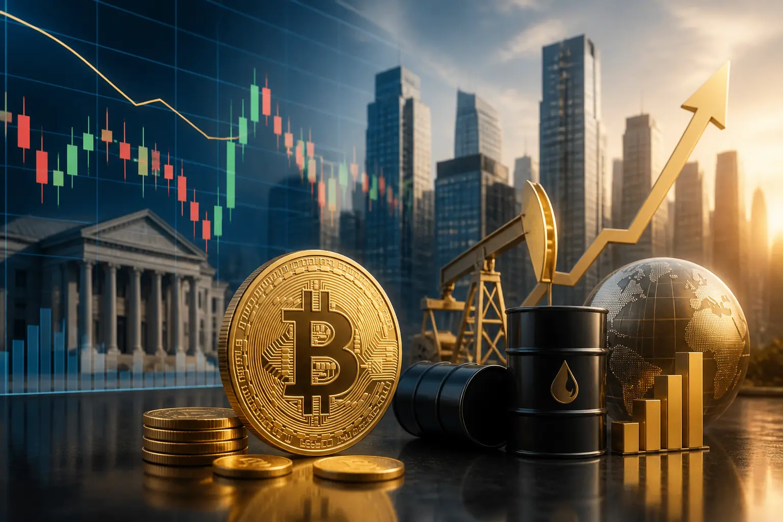 بيتكوين تستقر قرب 81,500 دولار بعد تراجع أسهم التكنولوجيا وتجاوز خام برنت 113 دولارًا