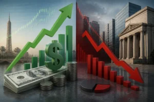 الدولار يرتفع إلى 55.7 جنيه في مصر والبورصة تهوي بمؤشر EGX70 بنسبة 5.8%