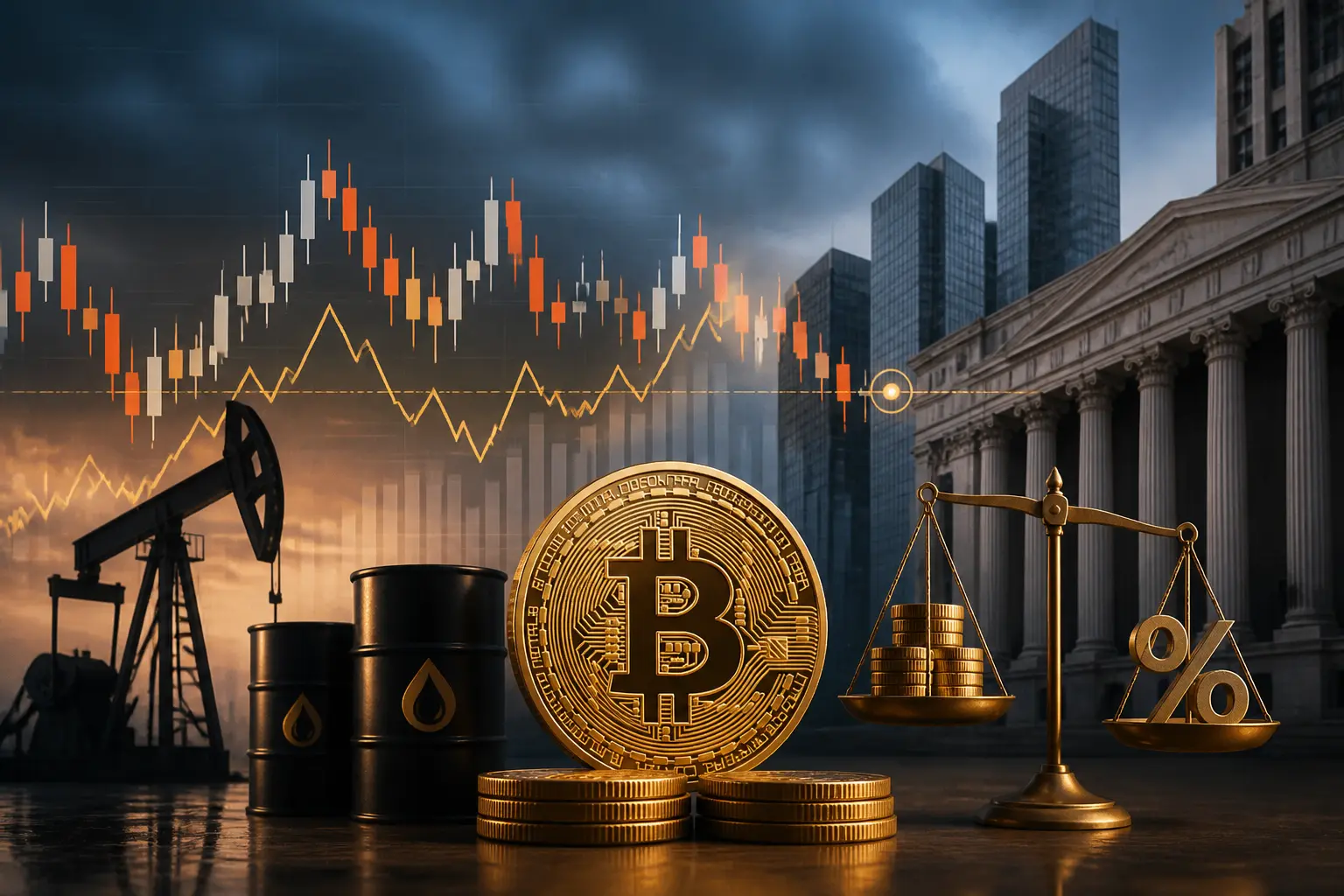 بيتكوين يتماسك عند 80,000 دولار مع استمرار المخاوف من النفط وأسعار الفائدة