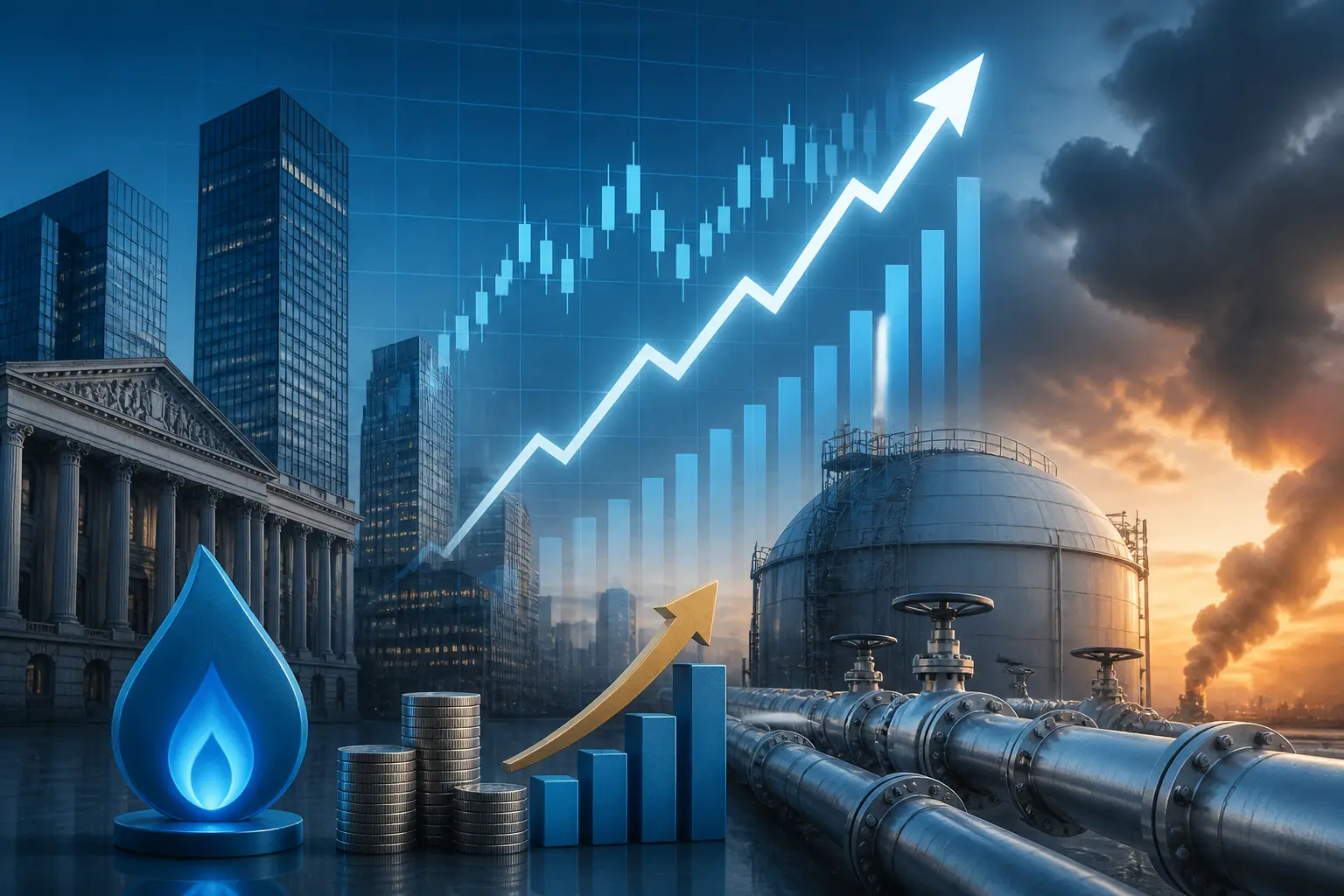 أسعار الغاز الأوروبية ترتفع لأعلى مستوى منذ 2022 مع تصاعد مخاطر الشتاء والصراع في الشرق الأوسط
