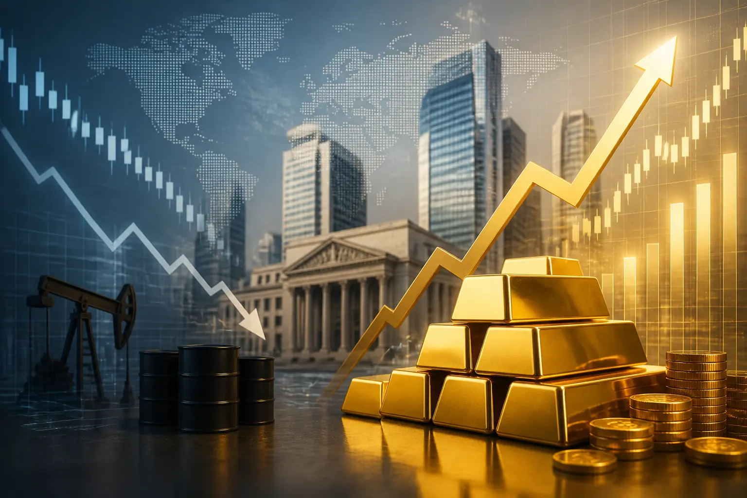 الذهب يستعيد مستوى 4000 دولار مع تراجع أسعار النفط وترقب قرار الاحتياطي الفيدرالي