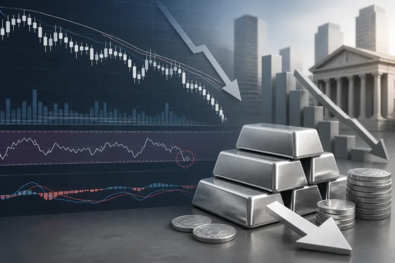 الفضة تتراجع دون 53 دولارًا مع استمرار الضغط البيعي ومؤشر RSI في منطقة التشبع