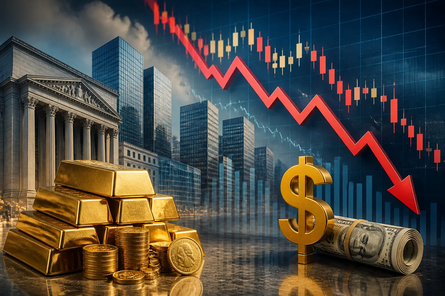 الذهب يواصل خسائره قرب 4000 دولار مع ترقب اجتماع الفيدرالي وتأثير الدولار القوي