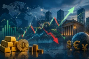 مؤتمر وارش الليلة قد يحرك الأسهم والذهب والبيتكوين وفق سيناريوهات متعددة
