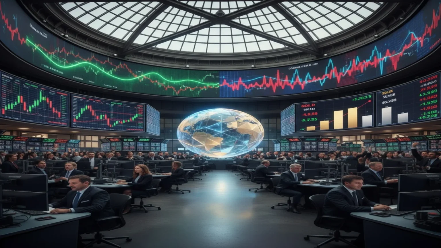 الأسهم العالمية تستقر قرب مستويات قياسية وسط تقلبات في الفضة والذهب