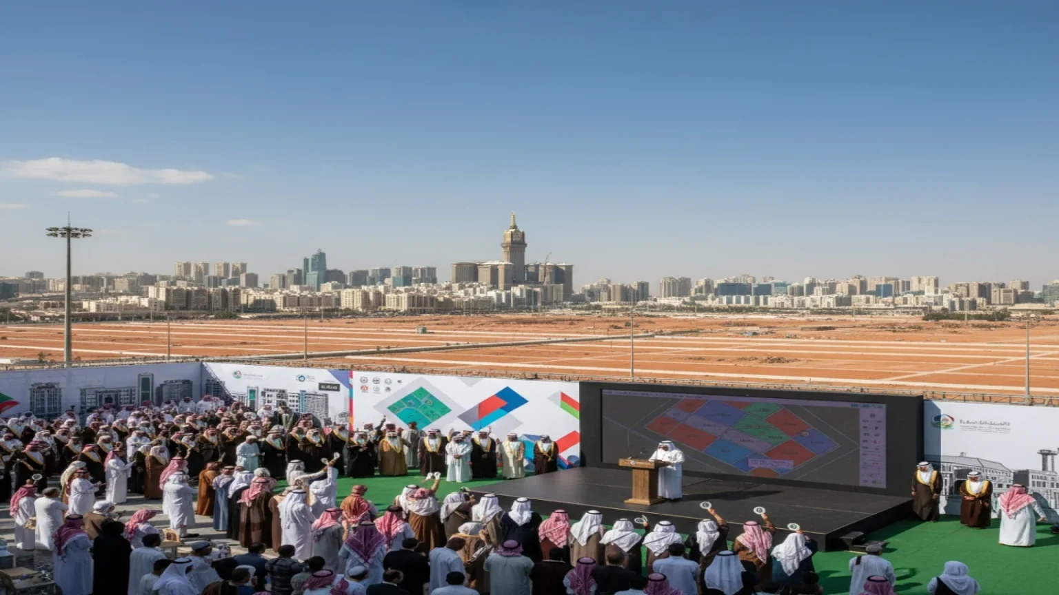 مكة للإنشاء تقتني أرضاً بمساحة 6980 متر مربع في مكة بـ980 مليون ريال