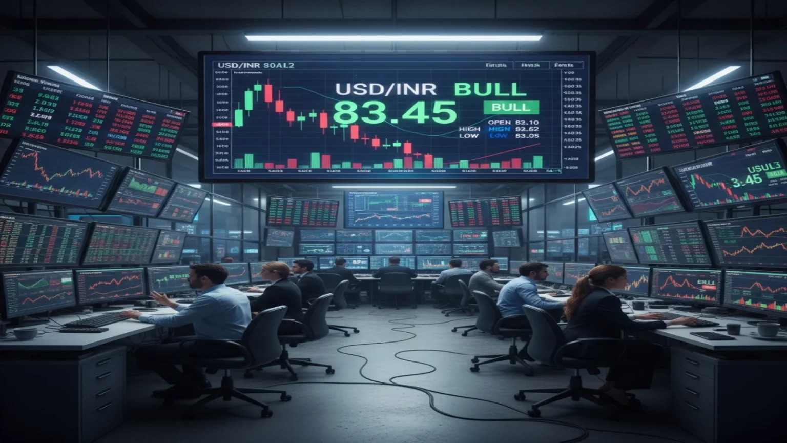 ارتفاع الدولار مقابل الروبية الهندية مع تزايد طلب المستوردين على العملة الأمريكية