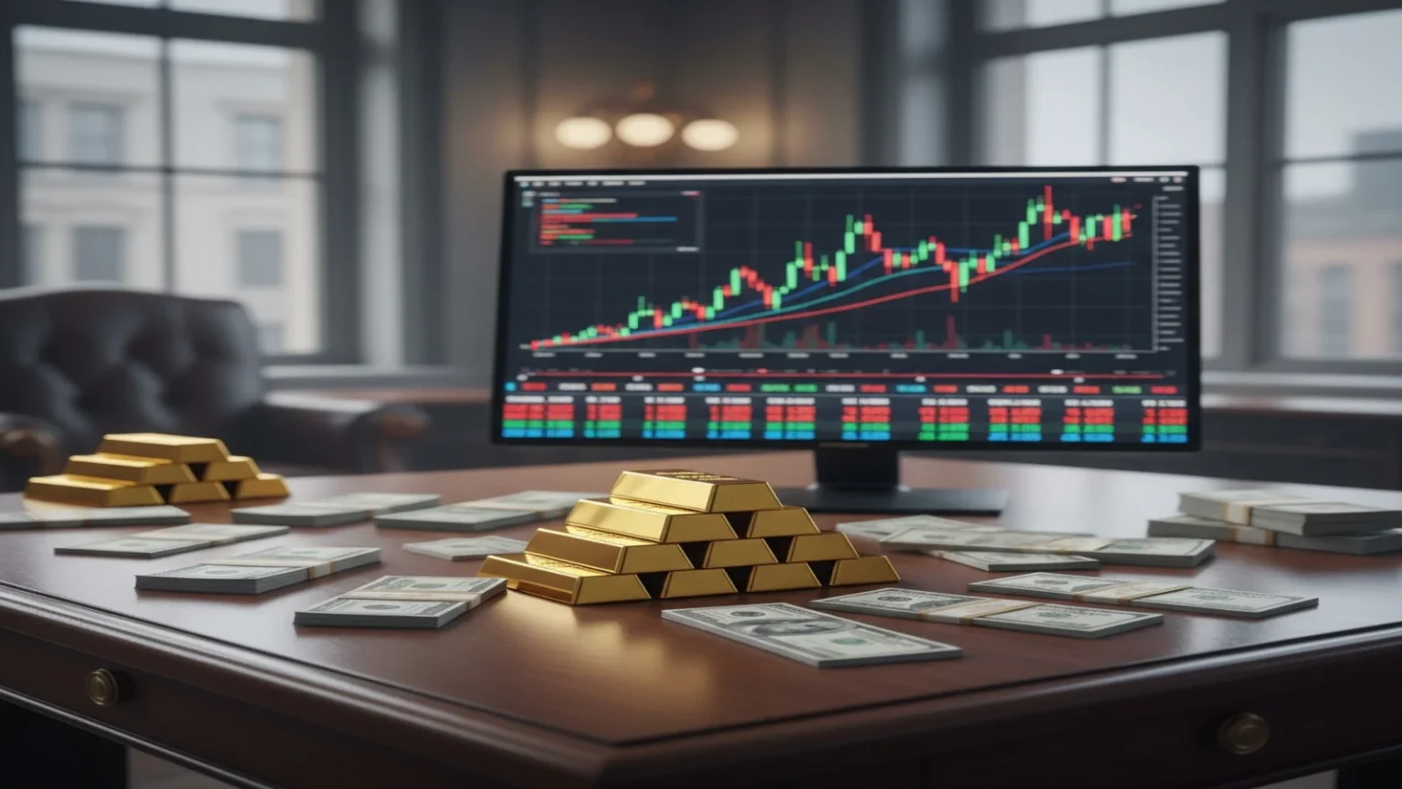 الذهب يتراجع بعد تحقيقه مستوى قياسي وسط جني أرباح المستثمرين