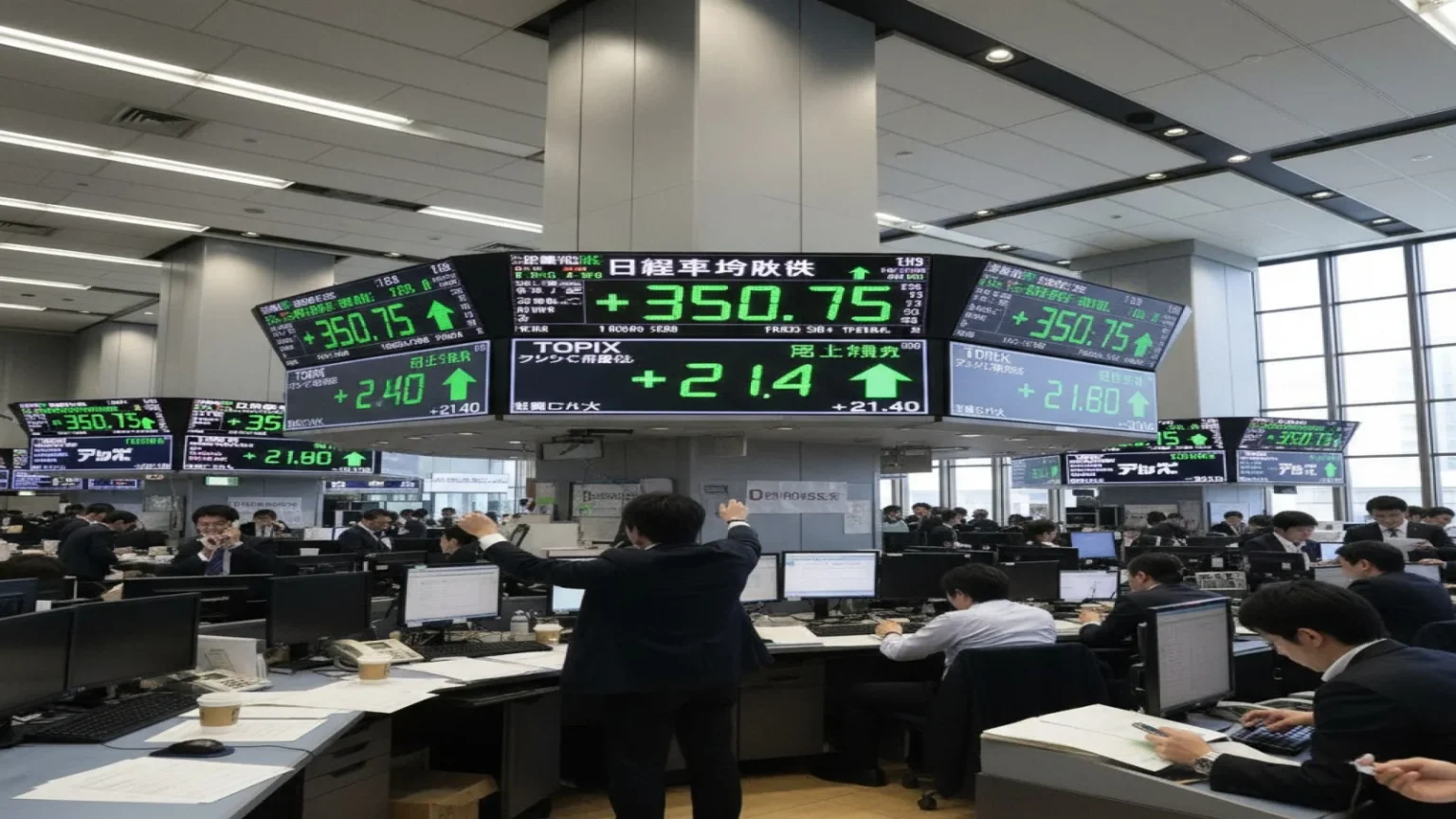 مؤشر توبكس الياباني يحقق أعلى مستوى تاريخي مع تراجع مخاوف الديون
