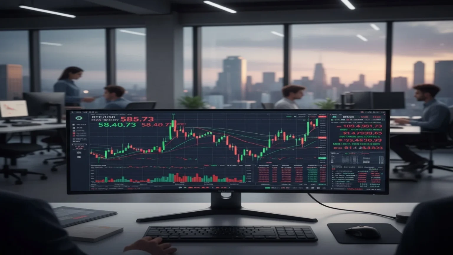 انخفاض مفاجئ لزوج بيتكوين مقابل USD1 إلى 24000 دولار على بينانس