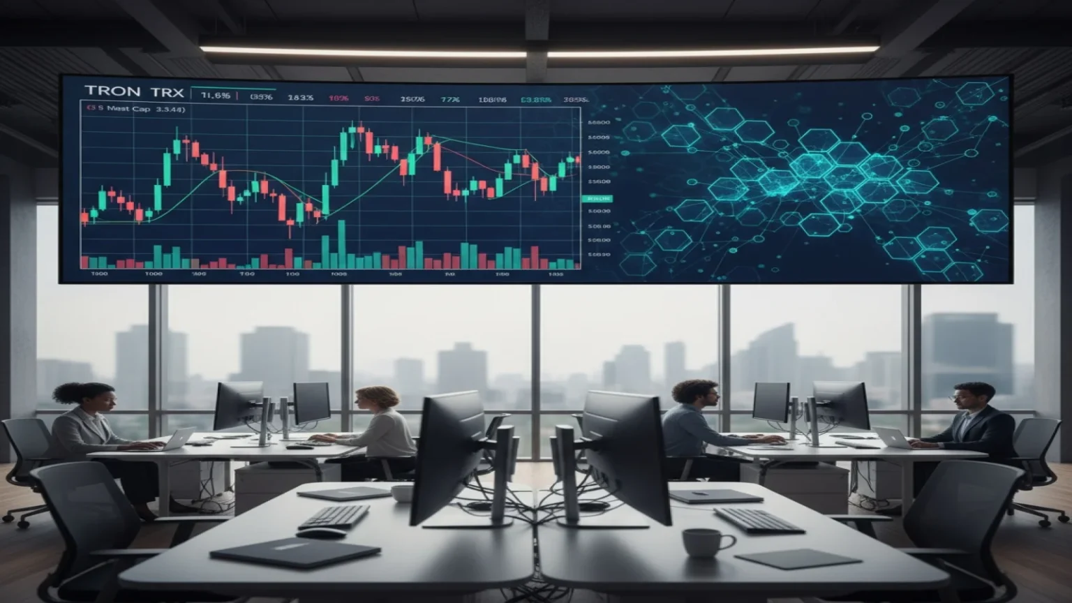شبكة ترون تسجل أعلى عدد حسابات رغم تراجع سعر TRX في الربع الرابع