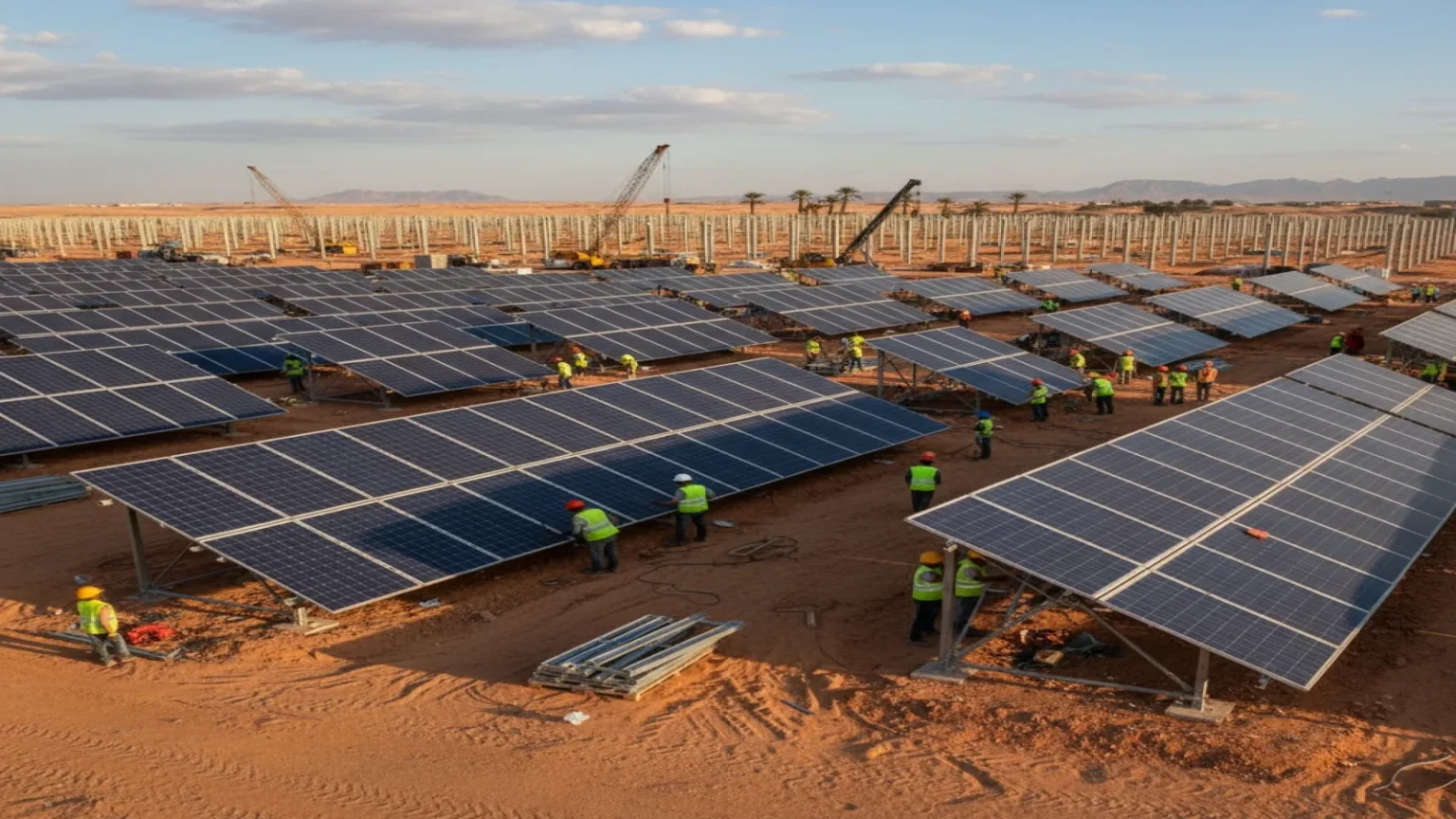 مصر تتجه لإطلاق أكبر مشروع للطاقة الشمسية بقدرة 5700 ميغاواط مع سكاتك في 2026