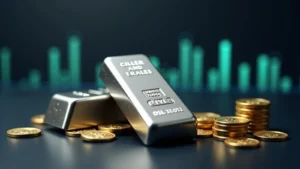 الفضة ترتد من المتوسط المتحرك 100 ساعة وتستقر قرب 62.50 دولار