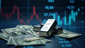 سعر الفضة يتراجع مؤقتاً قرب 58 دولار مع استمرار توقعات خفض الفائدة الأمريكية