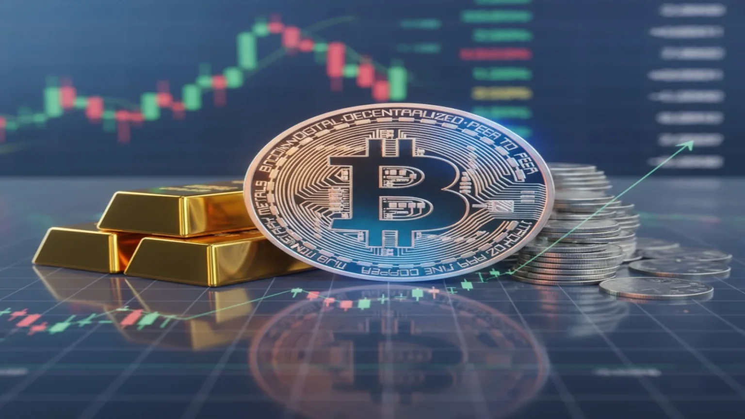 البيتكوين يحقق مكاسب تفوق الذهب والفضة خلال العقد الماضي