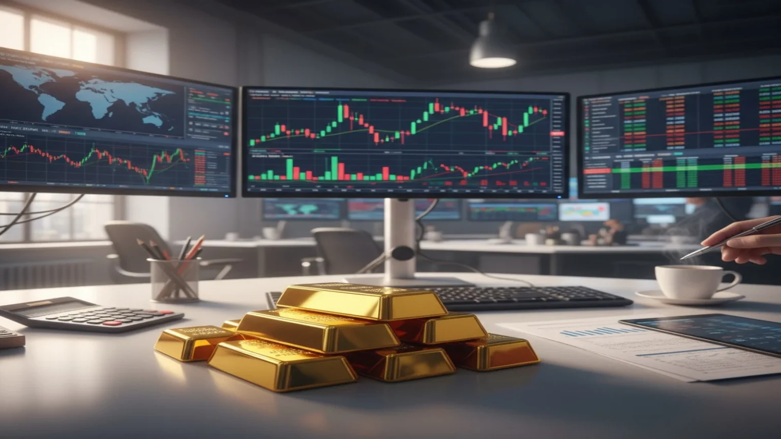 الذهب يحافظ على مكاسبه قرب مستويات قياسية وسط تداولات ضعيفة في العطلات