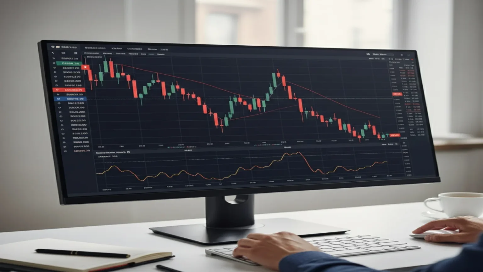 زوج يورو دولار يواجه ضغط بيع مع ترقب كسر دعم المتوسط 100 يوم