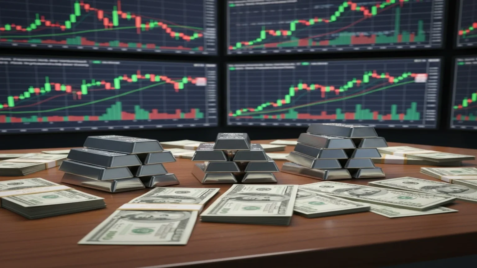 انخفاض سعر الفضة إلى 91 دولاراً مع تحسن شهية المخاطرة عالمياً