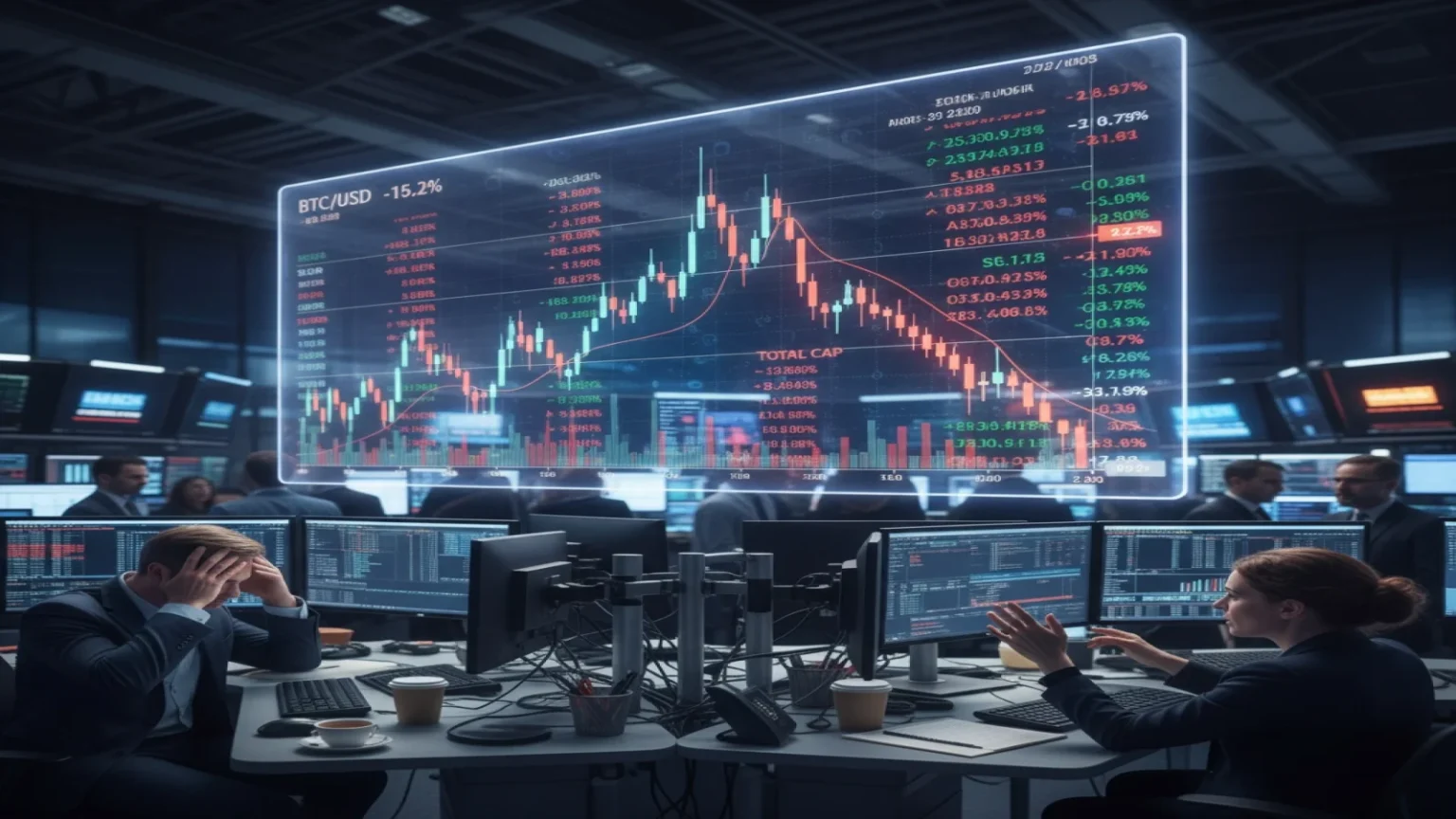 انخفاض أسهم شركات العملات الرقمية مع تراجع السوق بنسبة 6٪