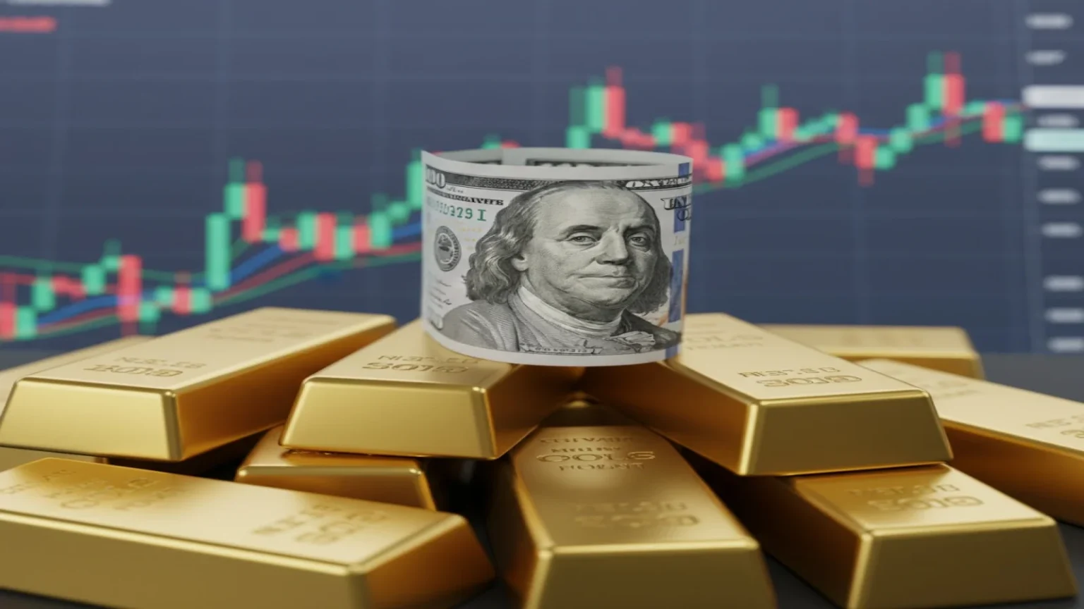 الذهب يحافظ على مكاسبه قرب مستوى قياسي وسط توترات جيوسياسية وضغوط على الاحتياطي الفيدرالي