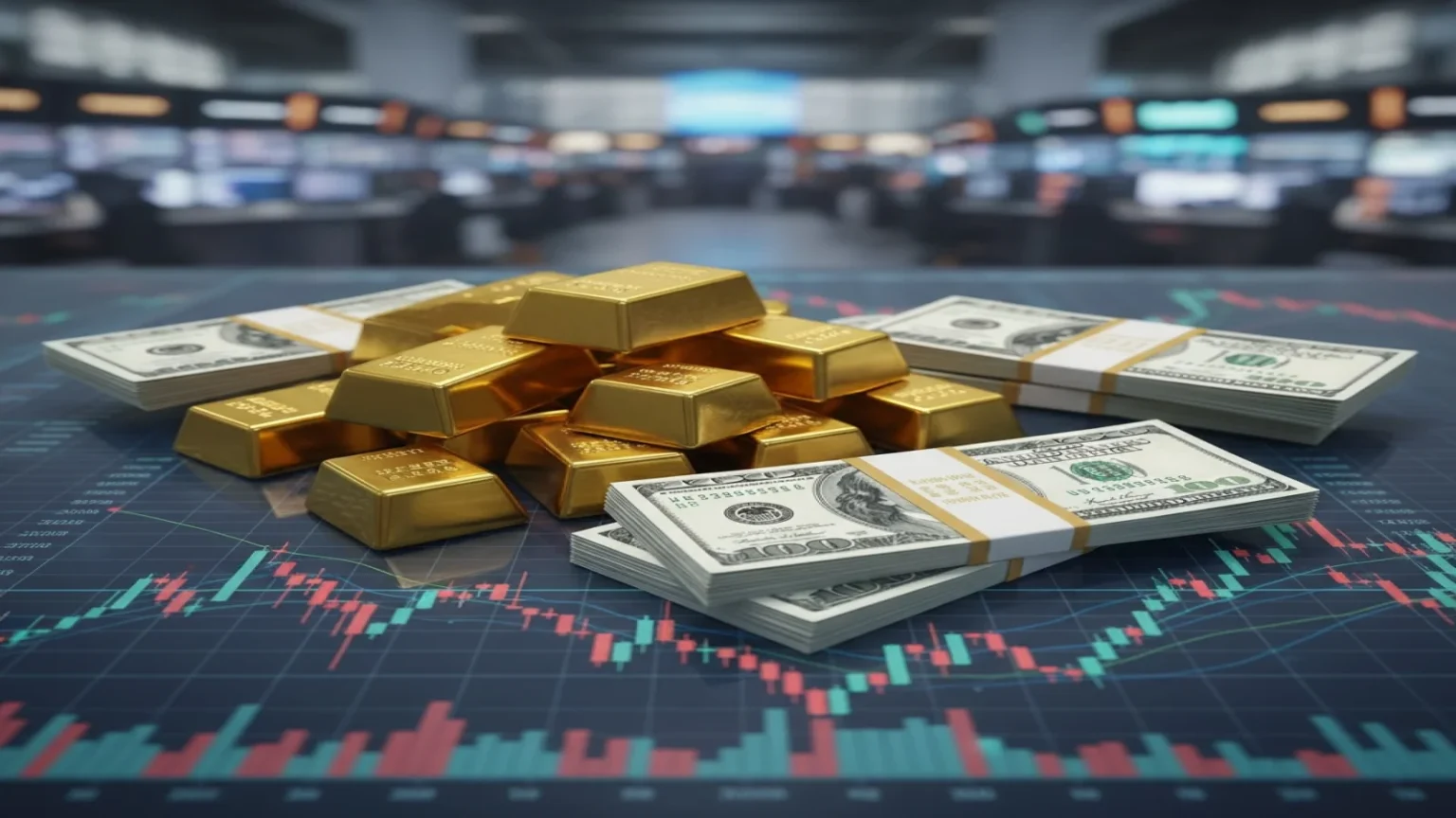 أسعار الذهب تلامس 4900 دولار مع تزايد حالة النفور من المخاطرة