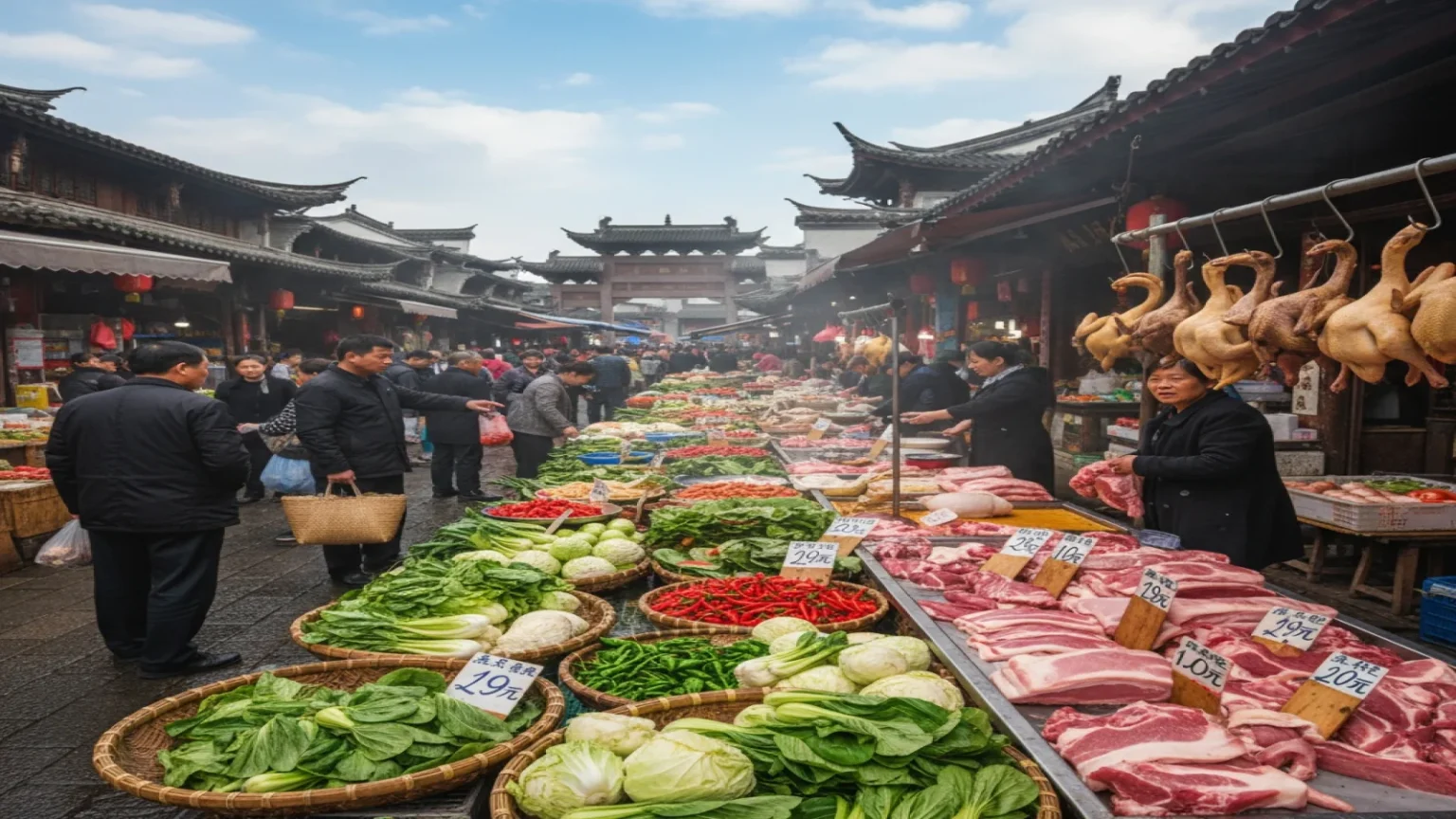 تضخم أسعار المستهلكين في الصين يرتفع لأعلى مستوى منذ 34 شهراً بدعم الغذاء