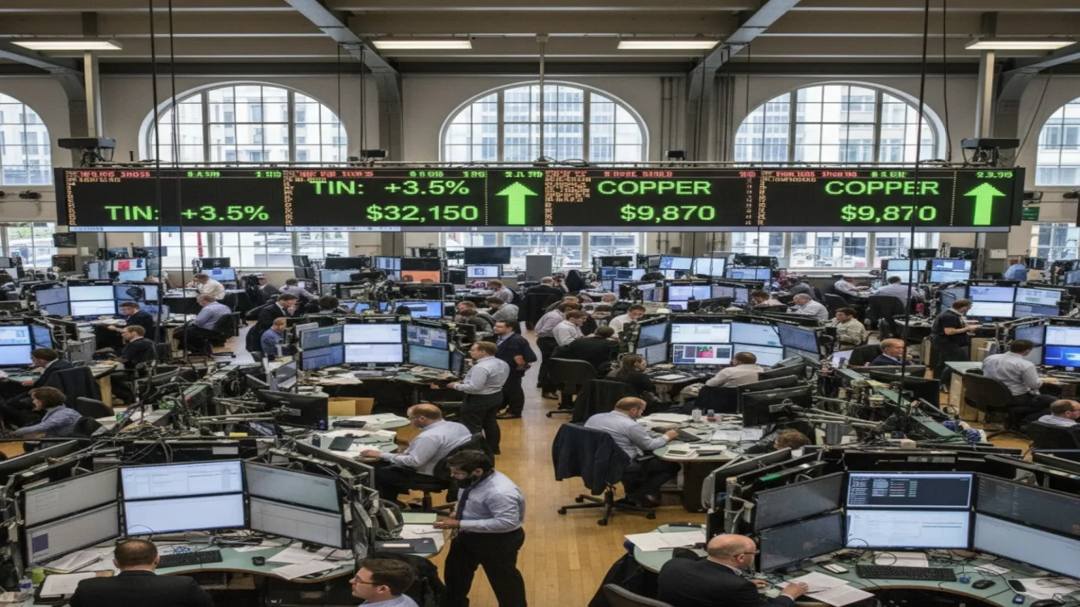 ارتفاع قياسي في أسعار القصدير والنحاس مع زخم المعادن الأساسية