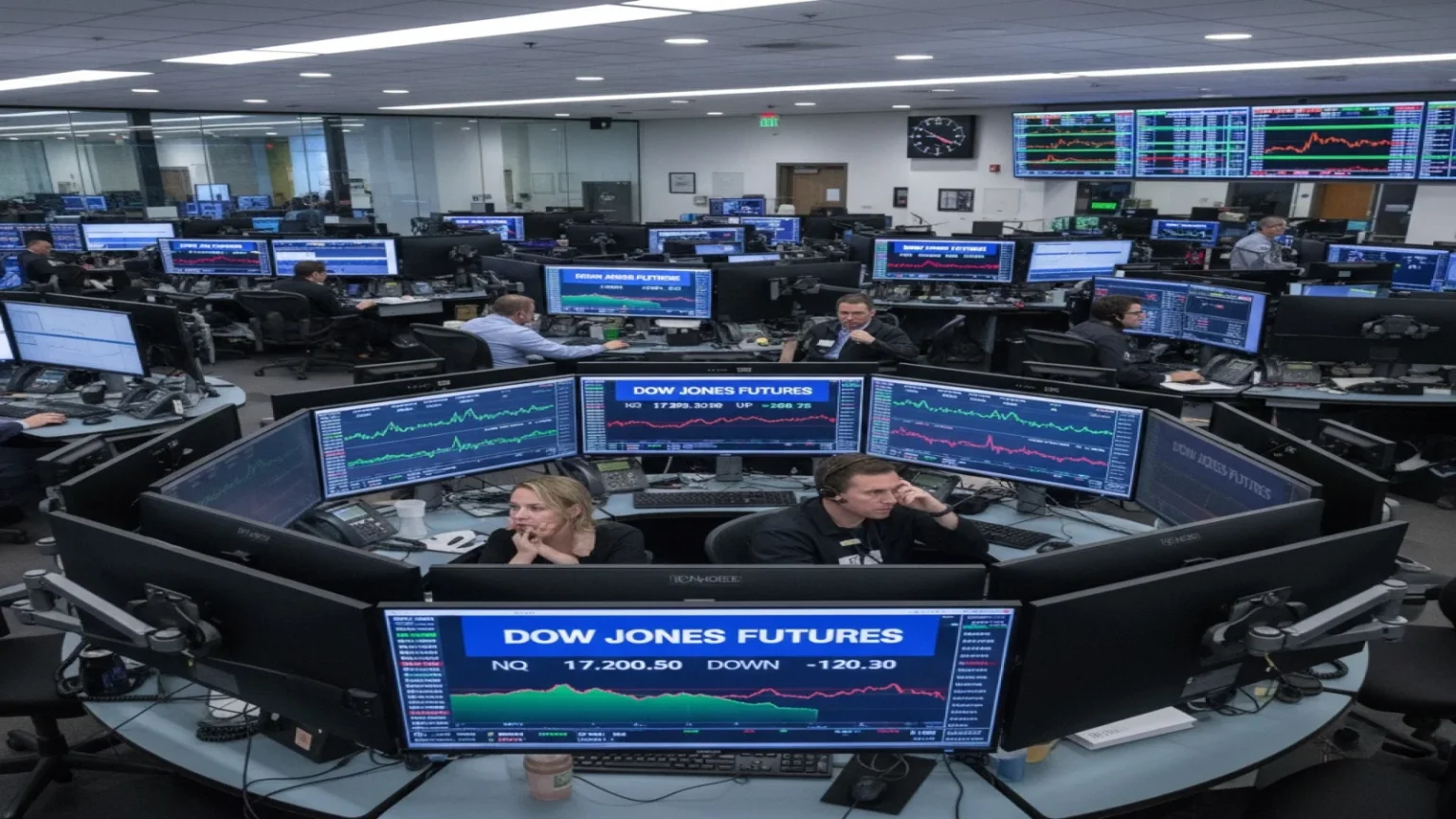 تراجع عقود داو جونز الآجلة مع تصاعد التوترات التجارية بين أمريكا وأوروبا