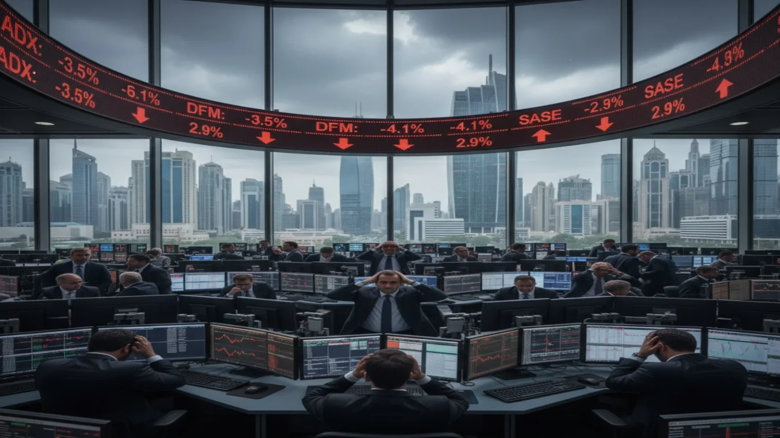 بورصتا الإمارات تتراجعان مع تجدد التوترات الجيوسياسية