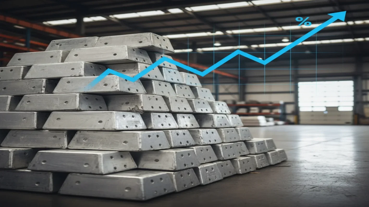 سعر الألمنيوم يرتفع لأعلى مستوى منذ 2022 مع تراجع الدولار 3%