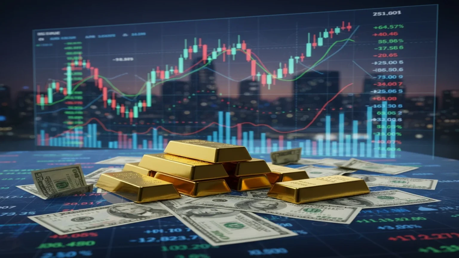 الذهب يواصل تراجعه مع استهداف مستوى 4400 دولار للدعم