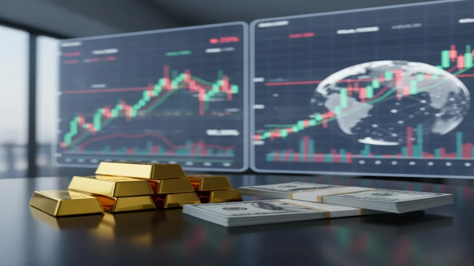 الذهب يواصل مكاسبه قرب أعلى مستوى تاريخي وسط توترات جيوسياسية وضغوط على الدولار