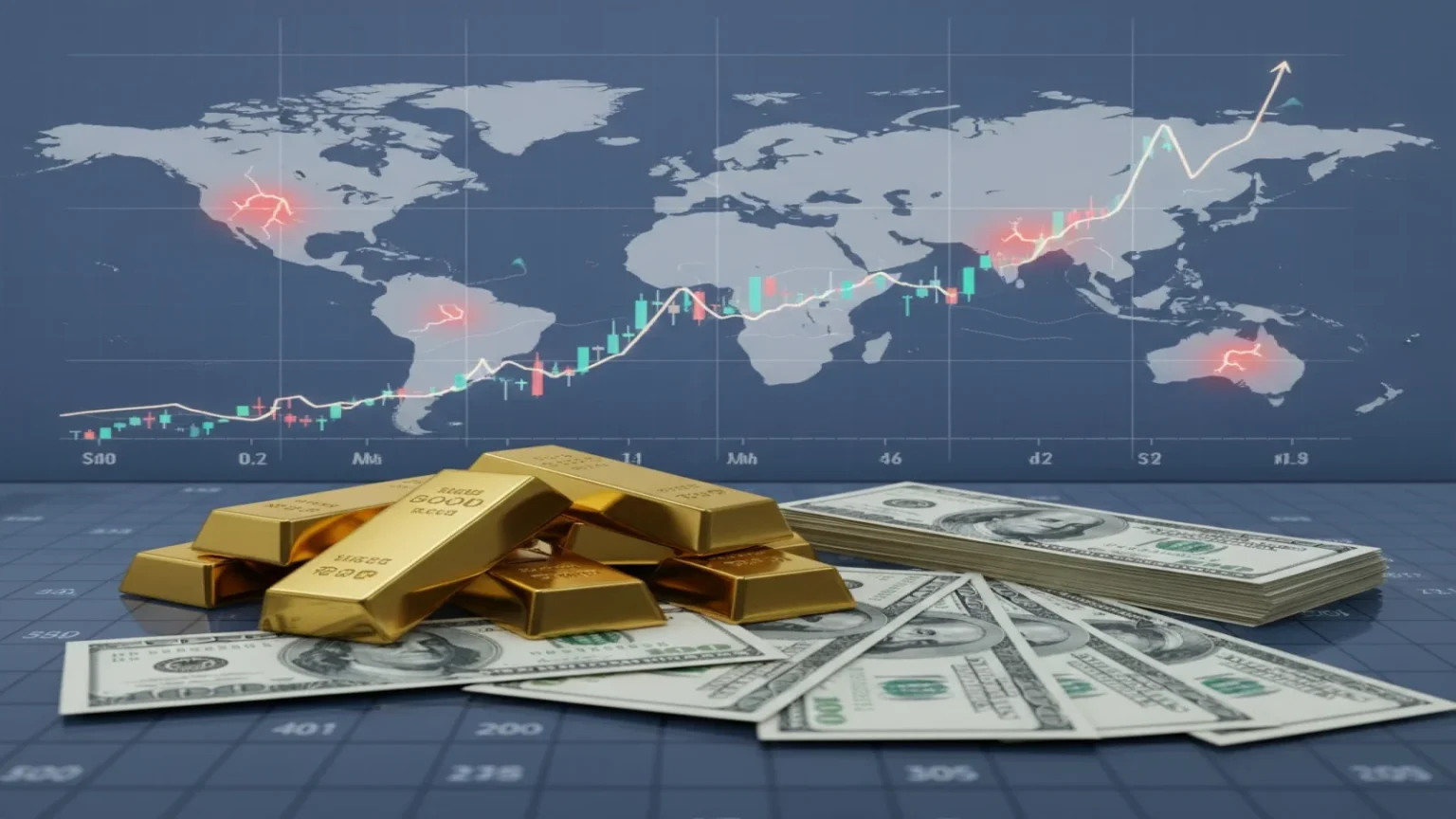 الذهب يحافظ على مكاسبه قرب أعلى مستوياته مع تزايد المخاطر الجيوسياسية وضعف الدولار