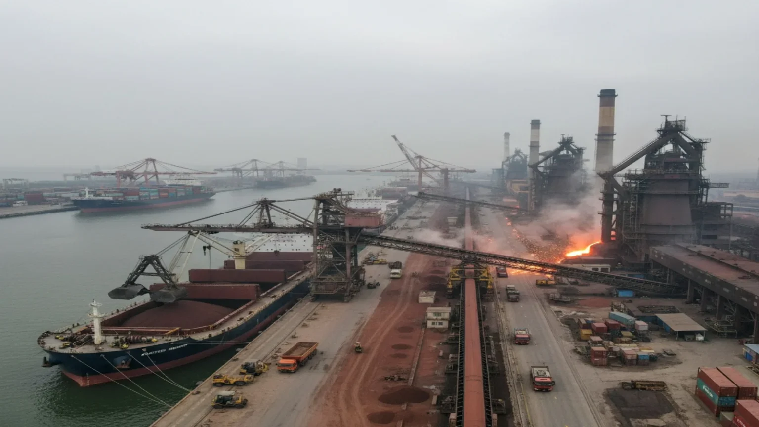 انخفاض خام الحديد لليوم الخامس مع تراجع إنتاج الصلب في الصين