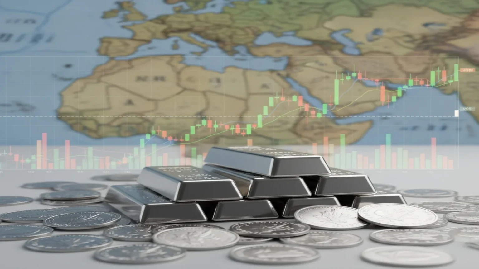 الفضة ترتفع إلى مستوى قياسي مع تصاعد التوترات الجيوسياسية ومخاوف الفيدرالي