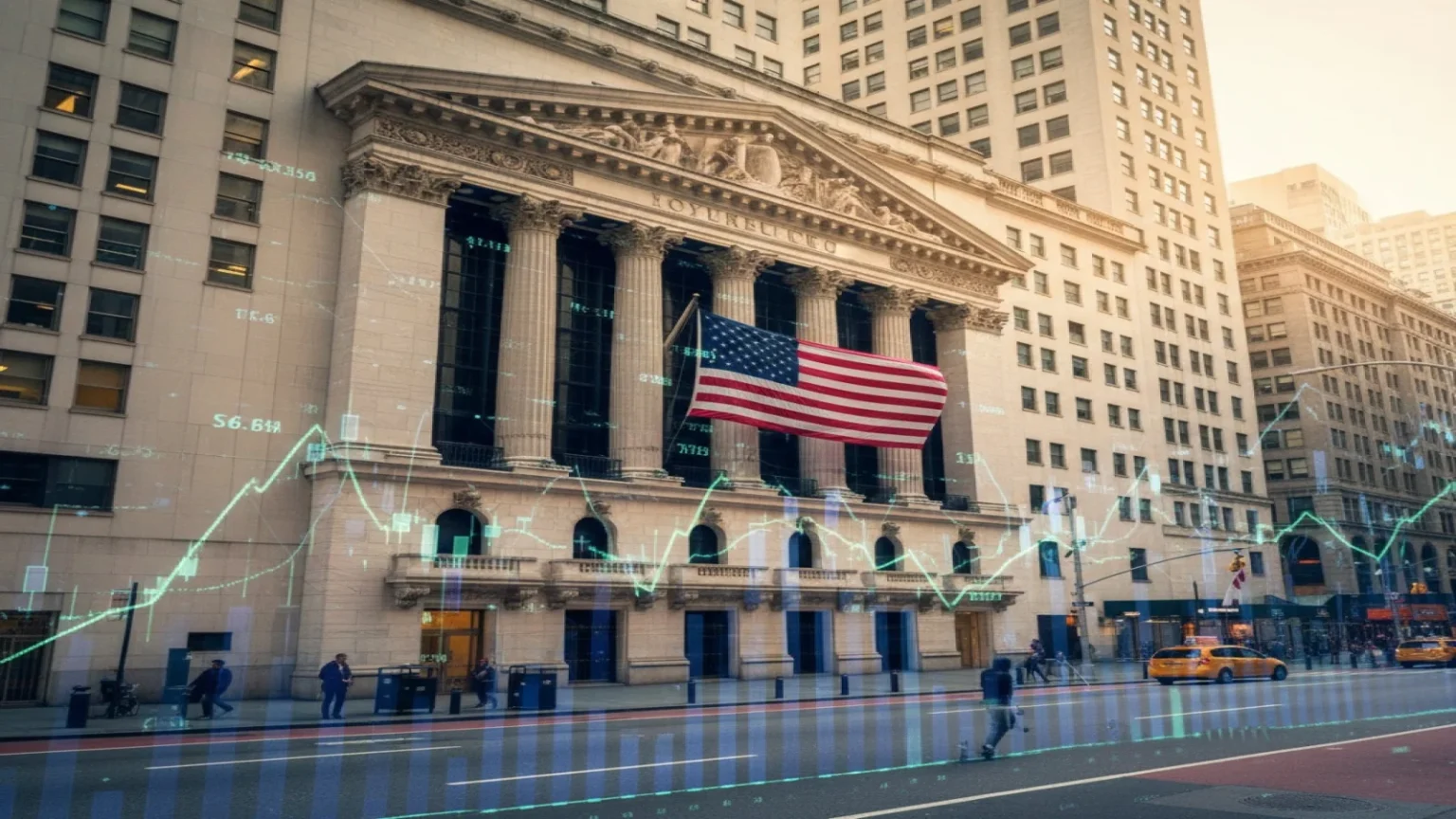 وول ستريت ترتفع مع تراجع ترامب عن فرض رسوم وبيانات اقتصادية إيجابية