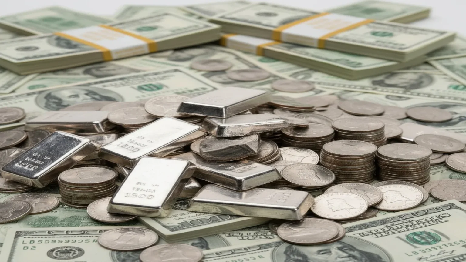 ارتفاع سعر الفضة مع تزايد الطلب على الملاذات الآمنة وترقب سياسة الاحتياطي الفيدرالي