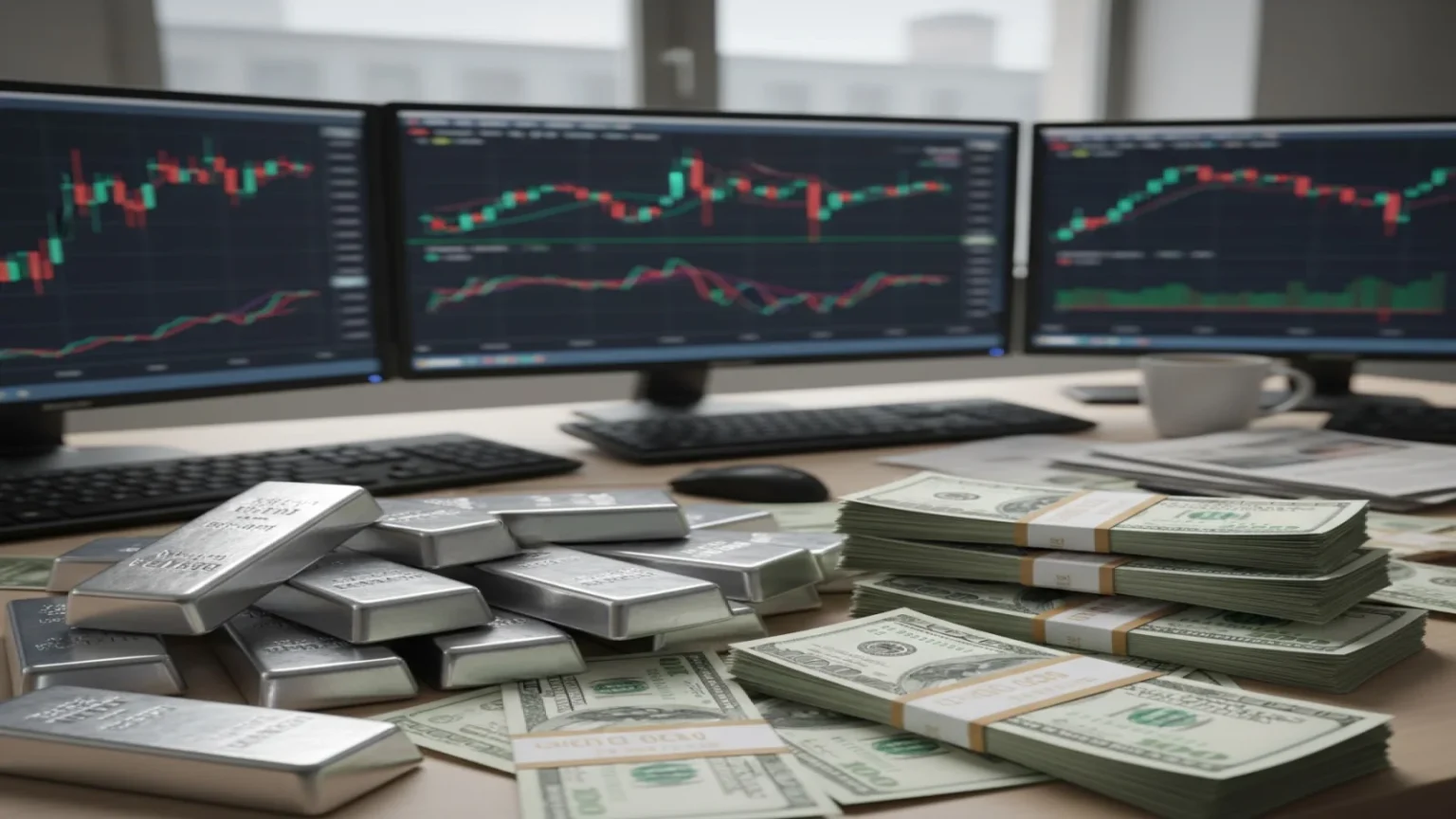 سعر الفضة يتراجع إلى 93.60 دولار بعد جني أرباح وتهديدات رسوم أمريكية