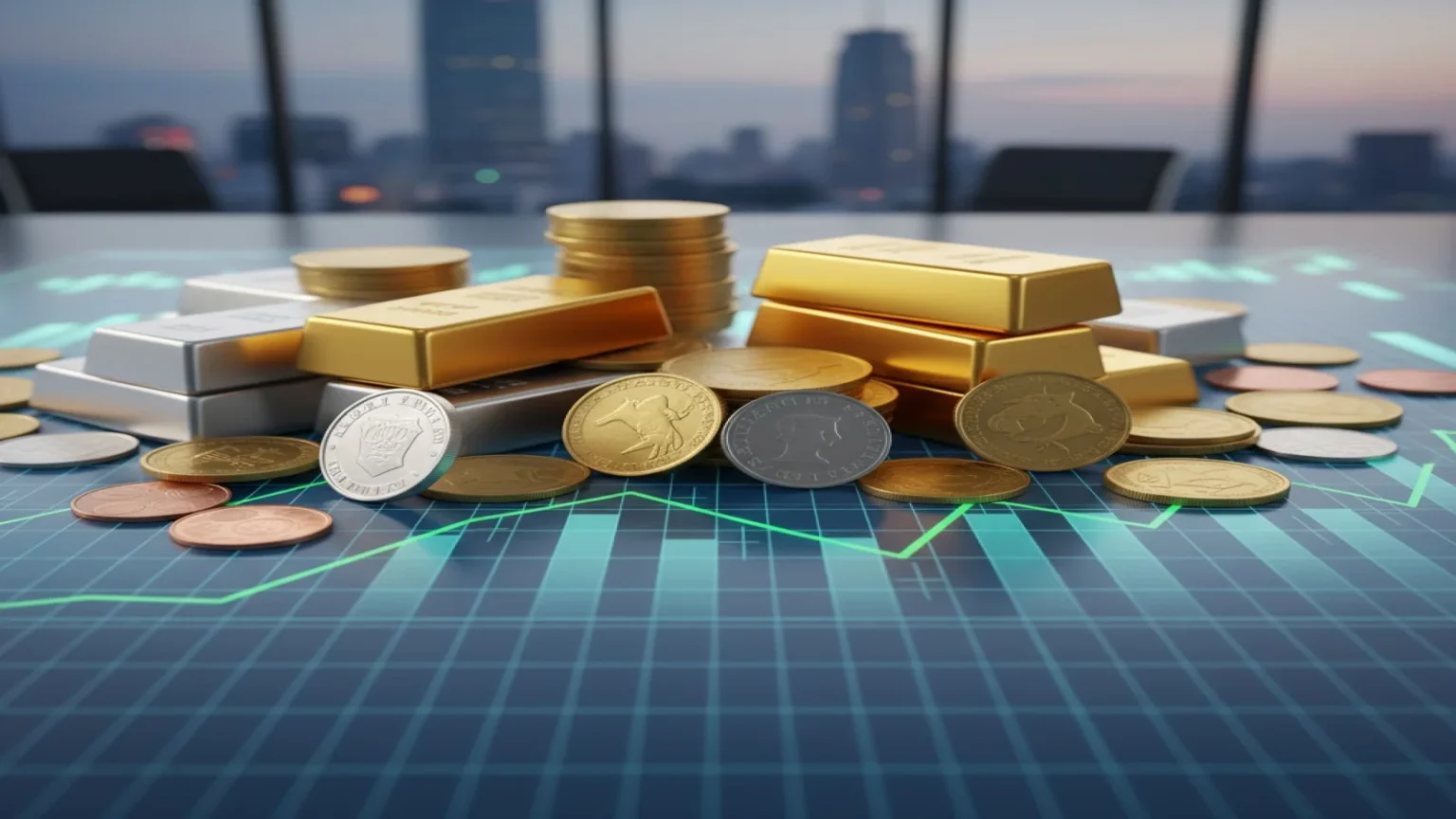 ارتفاعات قوية في أسعار المعادن مع تصدر الفضة مكاسب 2026