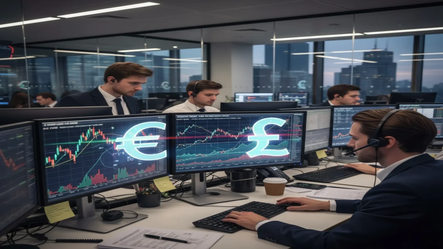 تراجع زوج يورو/جنيه إسترليني مع تضارب بيانات منطقة اليورو واستقرار بنك إنجلترا