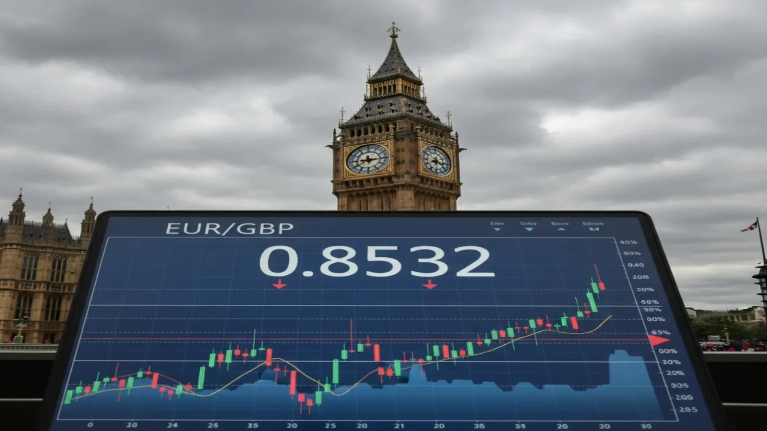 زوج اليورو مقابل الجنيه الإسترليني يحافظ على مستوى 0.8700 وسط توترات سياسية بريطانية