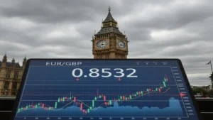زوج اليورو مقابل الجنيه الإسترليني يحافظ على مستوى 0.8700 وسط توترات سياسية بريطانية