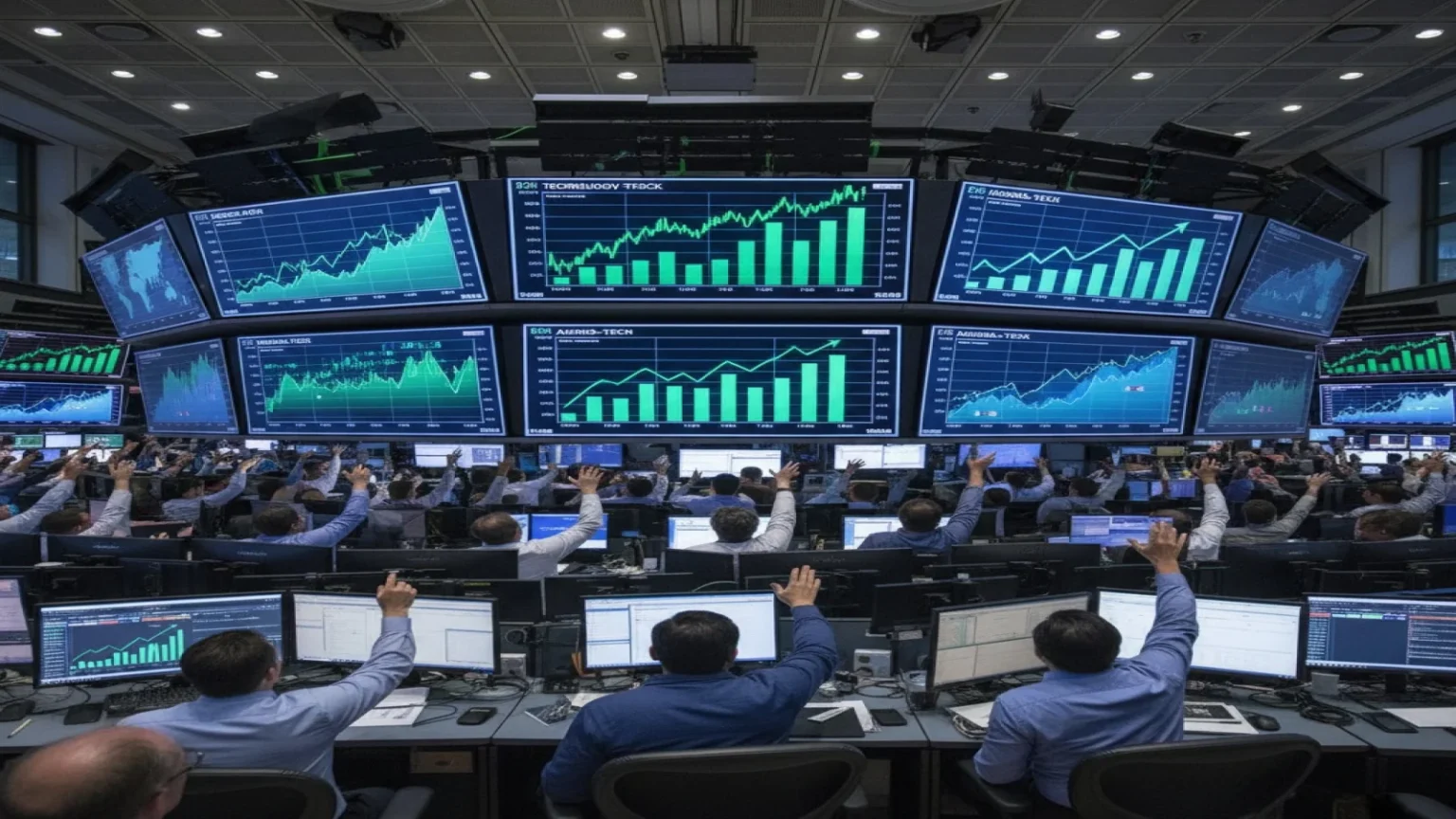 أسهم التكنولوجيا تقود ارتفاعات قياسية وسط ترقب بيانات أمريكية جديدة