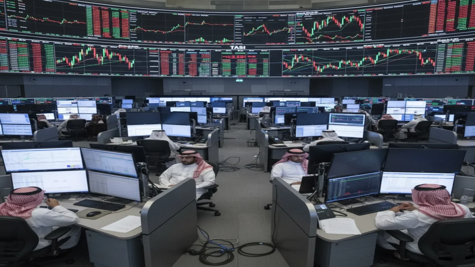 تراجع الأسهم السعودية بعد مكاسب تجاوزت 7 بالمئة منذ بداية العام