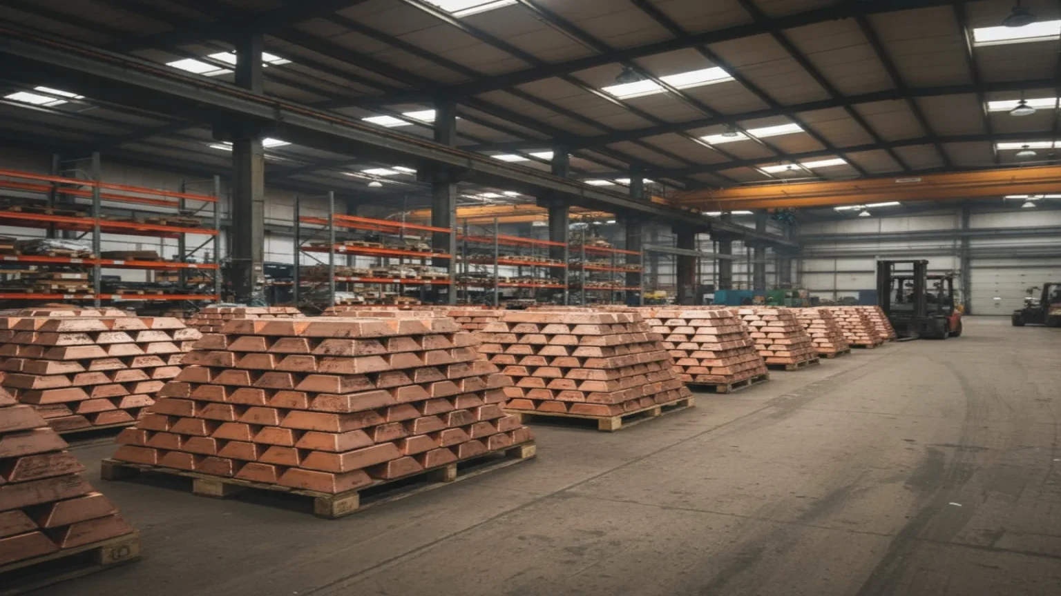 ارتفاع مخزونات النحاس يحد من انتعاش الأسعار رغم الاقتراب من 13000 دولار