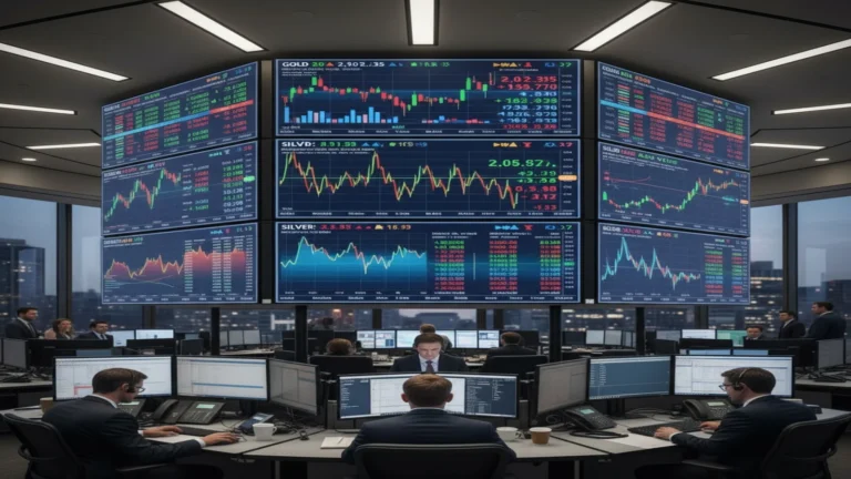 تذبذب أسعار الذهب والفضة مع ضعف التداولات وصعود الدولار