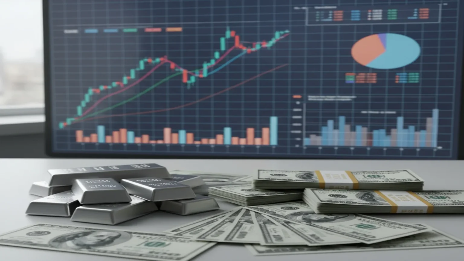 تراجع سعر الفضة إلى مستوى 75 دولار مع استمرار ضغوط السوق العالمية