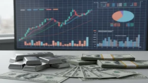 تراجع سعر الفضة إلى مستوى 75 دولار مع استمرار ضغوط السوق العالمية