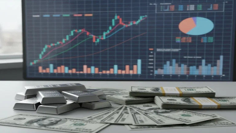 تراجع سعر الفضة إلى مستوى 75 دولار مع استمرار ضغوط السوق العالمية