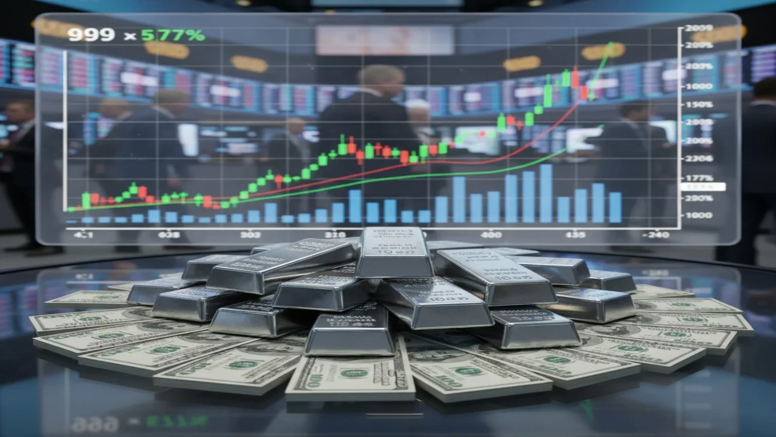 سعر الفضة ينخفض إلى قرب 74 دولار وسط توقعات ثابتة لسياسة الفيدرالي